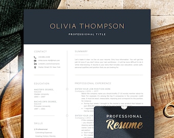 Executive resume and cover letter template, Minimalist resume template, Cv template professional resume, modern resume, business resumes