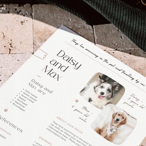 Pet Application Form for Rental, Dog Cv Editable, Rental Application ...