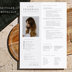 Modern und minimalistisch: die perfekte Vorlage für Ihren Lebenslauf