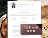 Ats Resume Template, Ats friendly Resume Template Google Docs, Word + Pages Resume Ats Cv Template Modern, Resume with photo & Cover Letter