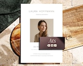 Lebenslauf Ats Vorlage Deutsch Word, Pages und Google Docs, ATS optimiert Bewerbung, Anschreiben + Deckblatt, Modernes A4 Bewerbungsvorlagen