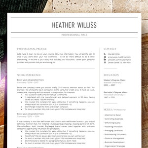 Finance Director Resume Template, President Cv, Finance Manager Resume, Business CV, Accountant Resume Template Word, Accounting Cv Template