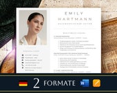 Bewerbungsvorlagen Deutsch Word, Lebenslauf Vorlage Bewerbung, Winkywin Etsy, Bewerbungsvorlage Pages