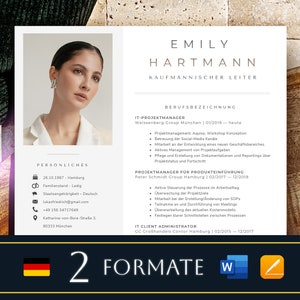 Bewerbungsvorlagen Deutsch Word, Lebenslauf Vorlage Bewerbung, Winkywin Etsy, Bewerbungsvorlage Pages
