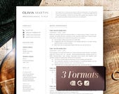 Google Docs Cv Template, Minimalist Resume 2025 with Cover Letter, Docx - Word and Mac Pages