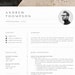 Minimalist Resume Template Word | Professional Resume Google Docs Cv Template, Executive Resume with photo, Marketing CV Developer, Engineer