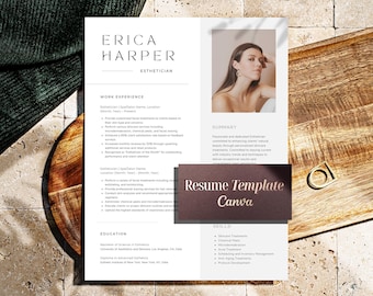 Esthetician Resume Example, Minimalist Beauty Resume Template for Aesthetician Cv Template Skincare, Cosmetologist, Esthetician Cover Letter