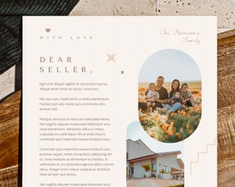 Creative Home Offer Letter Template for Word, House Buyer Offer Letter, Love Letter to Seller, Elegant Home Buyer offer letter template