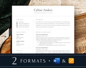 Easy Resume Template Pages and MS Word | Executive Resume, Office Manager | Best Resume Template 2024 | Resumes, CV Templates, Basic Resume