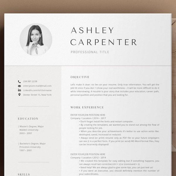 Standaard CV-kabel Gratis CV-kabel, CV-kabel Word, Moderne CV-kabel, Detaljeret, Traditionel Simpelt