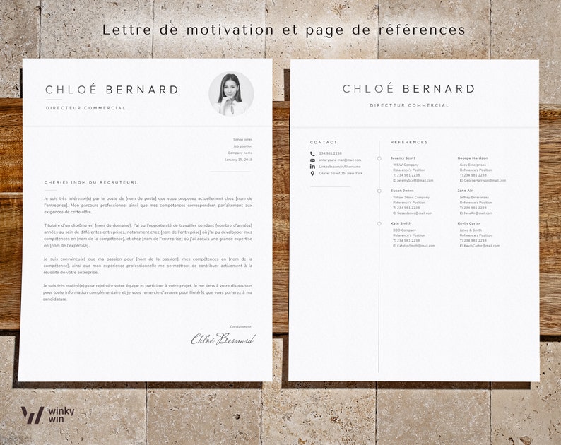Modèle de CV francais word, Modèle cv gratuit lettre de motivation a