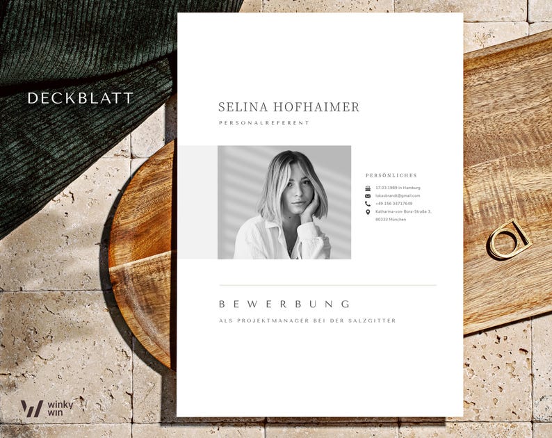 Bewerbungsvorlagen Pages and Word Vorlage Lebenslauf mit Foto, Bewerbungsschreiben Herunterladen, Gratis Anschreiben Muster Bewerbung Arbeit bild 2