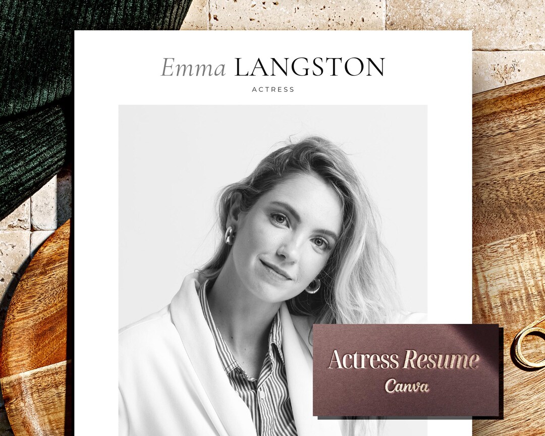 Actress Resume Template, Actor Resume Cv Design, Creative Theatre ...