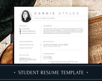 Graduation gifts for her high school resume template Students, College Resume with No Work Experience, Freshers, Resume for Teens First Job