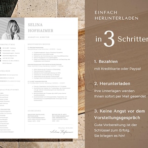Bewerbungsvorlagen Pages and Word Vorlage Lebenslauf mit Foto, Bewerbungsschreiben Herunterladen, Gratis Anschreiben Muster Bewerbung Arbeit bild 9
