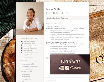 Lebenslauf Vorlage Deutsch Word - Bewerbungsvorlagen Mac Pages und Canva, Bewerbung Vorlage, Moderne Muster Lebenslauf, Bewerbungsunterlagen