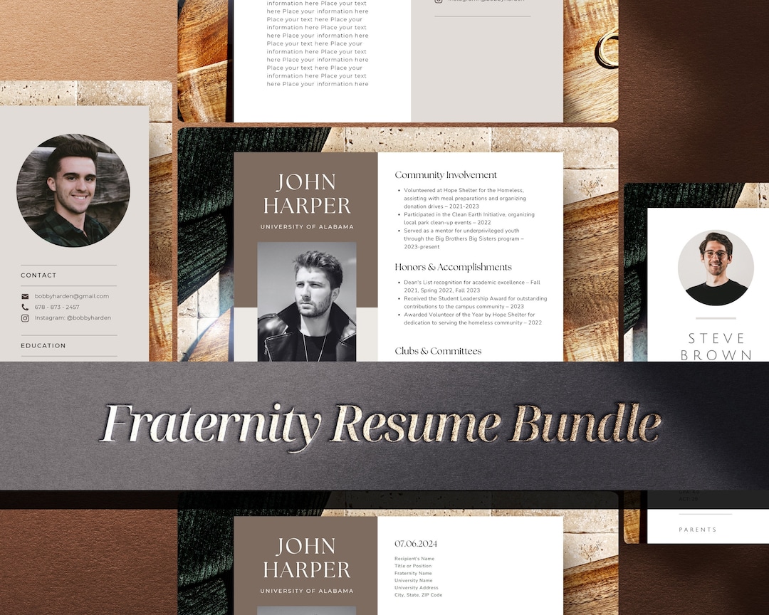 Fraternity Resume Templates for - Il 1080xN.6098024516 B3qt