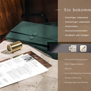 Bewerbungsvorlagen Pages and Word Vorlage Lebenslauf mit Foto, Bewerbungsschreiben Herunterladen, Gratis Anschreiben Muster Bewerbung Arbeit bild 10