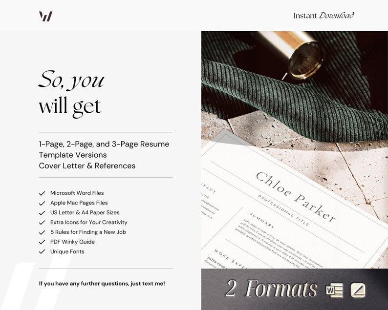Outstanding Cv Best Resume Template 2025, Cv Template Professional Resume Word ...