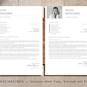 Bewerbungsvorlagen Pages and Word Vorlage Lebenslauf mit Foto, Bewerbungsschreiben Herunterladen, Gratis Anschreiben Muster Bewerbung Arbeit bild 6
