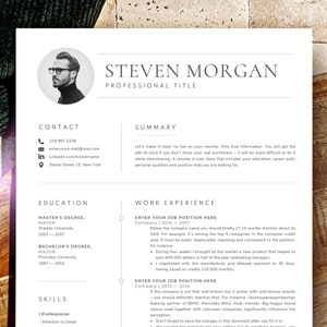 Chief Executive Officer Resume Template, Principal Resume, Cv template in Word and Pages Finance Resume, HR, CEO, Perfect Job-Winning Resume