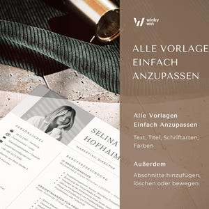 Bewerbungsvorlagen Pages and Word Vorlage Lebenslauf mit Foto, Bewerbungsschreiben Herunterladen, Gratis Anschreiben Muster Bewerbung Arbeit bild 5