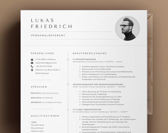 Bewerbungsvorlagen Etsy