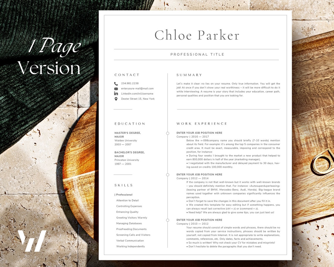 Outstanding Cv Best Resume Template 2025, Cv Template Professional Resume Word ...
