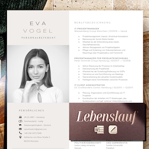 Lebenslauf Vorlage Sofortdownload Führungskraft Deckblatt, Bewerbungsvorlagen 2024 Deutsch, Lebenslauf word Vorlagen, Ausbildung, Bewerbung