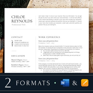 Modern resume samples and templates for Pages Mac and Word. Easy to editing. Etsy resume layout. Classy cv for any job.