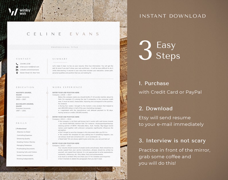 2025 Cv Template Google Docs Resume Template, Modern Executive Resume ...