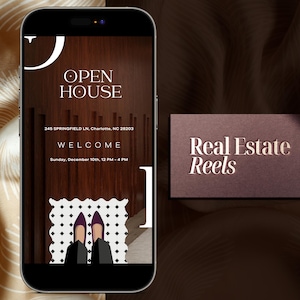 Real Estate Social Media Templates, Realtor Reels for Instagram Video, Realtor Instagram Marketing Templates Canva, 14 Social Media Reels