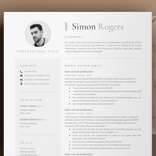 Software-ingenieur, CV ontwikkelaar mobiele app, cv-sjabloon voor datawetenschapper - analist Netwerkingenieur - architect, IT-directeur, big data