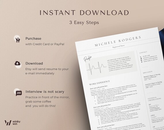 Modello di curriculum infermieristico Modello di curriculum ...