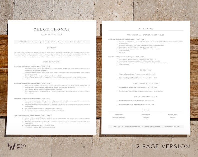 Clean Resume Template ATS Friendly - Il 794xN.5804436851 Jgof 