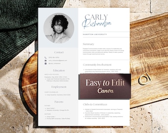 Blue Sorority resumes, Sorority packets, Sorority rush resume templates, Modern and Creative sorority recruitment resumes, Sorority layout