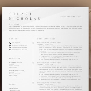 Account Executive Resume, Accountant Resume template Word and Pages, Accounting Manager, Assistant Resume Template, Professional Resume Cv