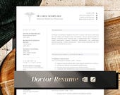 Medical Doctor Resume Template, Physician Cv Template, Professional Doctor Resume Example, Physician CV template, Healthcare, Surgeon Resume