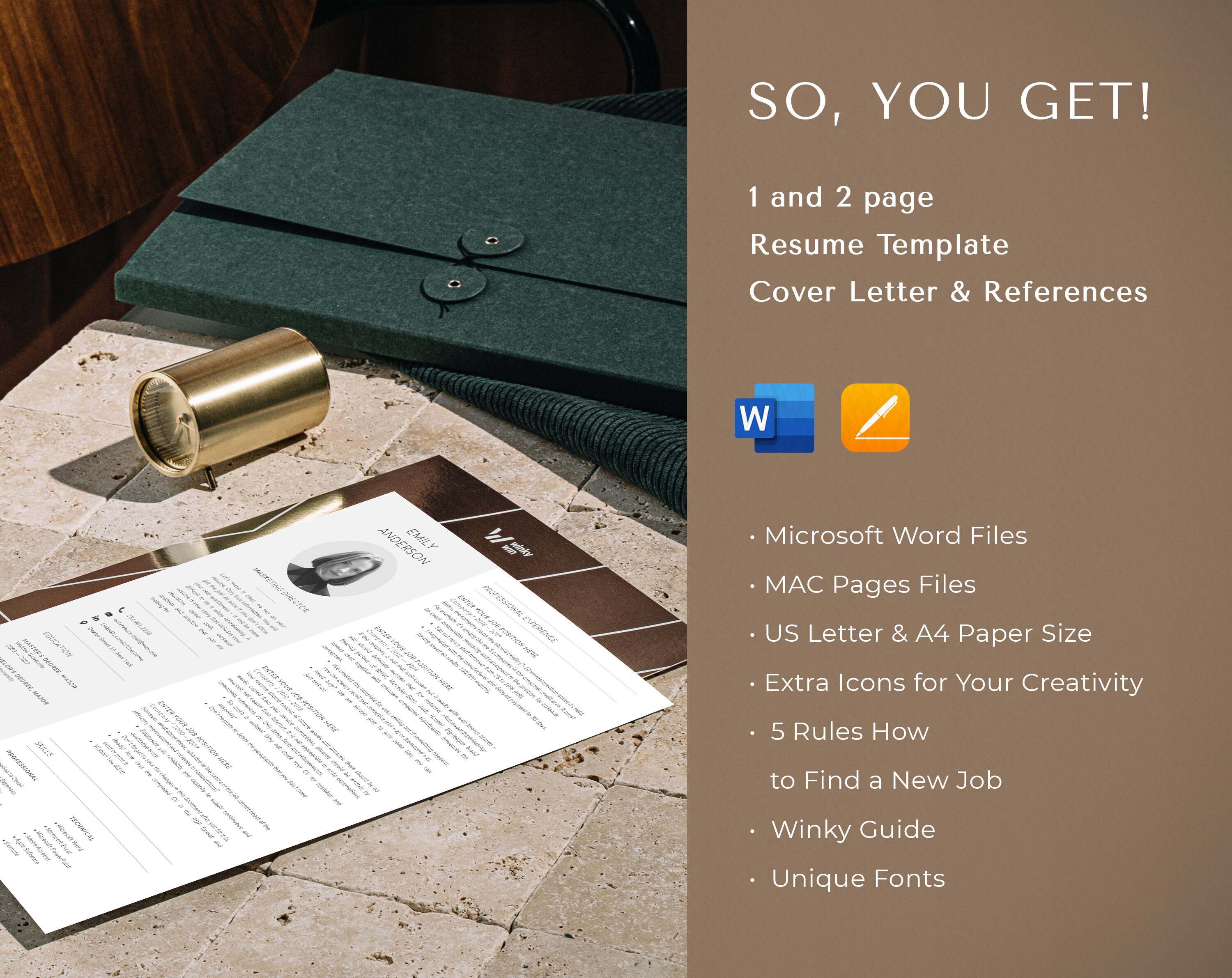 Compact Cv Format Compact Resume Templates With Photo, Two Column Cv Template Picture ...