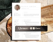 Cv Template, Resume Template Canva, Cv Design Word + Pages, Best Cv Resume Layout, 2025 Resume with image, Cv with Photo Resume 1, 2, 3 page