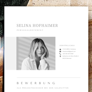 Bewerbungsvorlagen Pages und Word Vorlage Lebenslauf mit Foto, Bewerbungsschreiben Herunterladen, Gratis Anschreiben Muster Bewerbung Arbeit