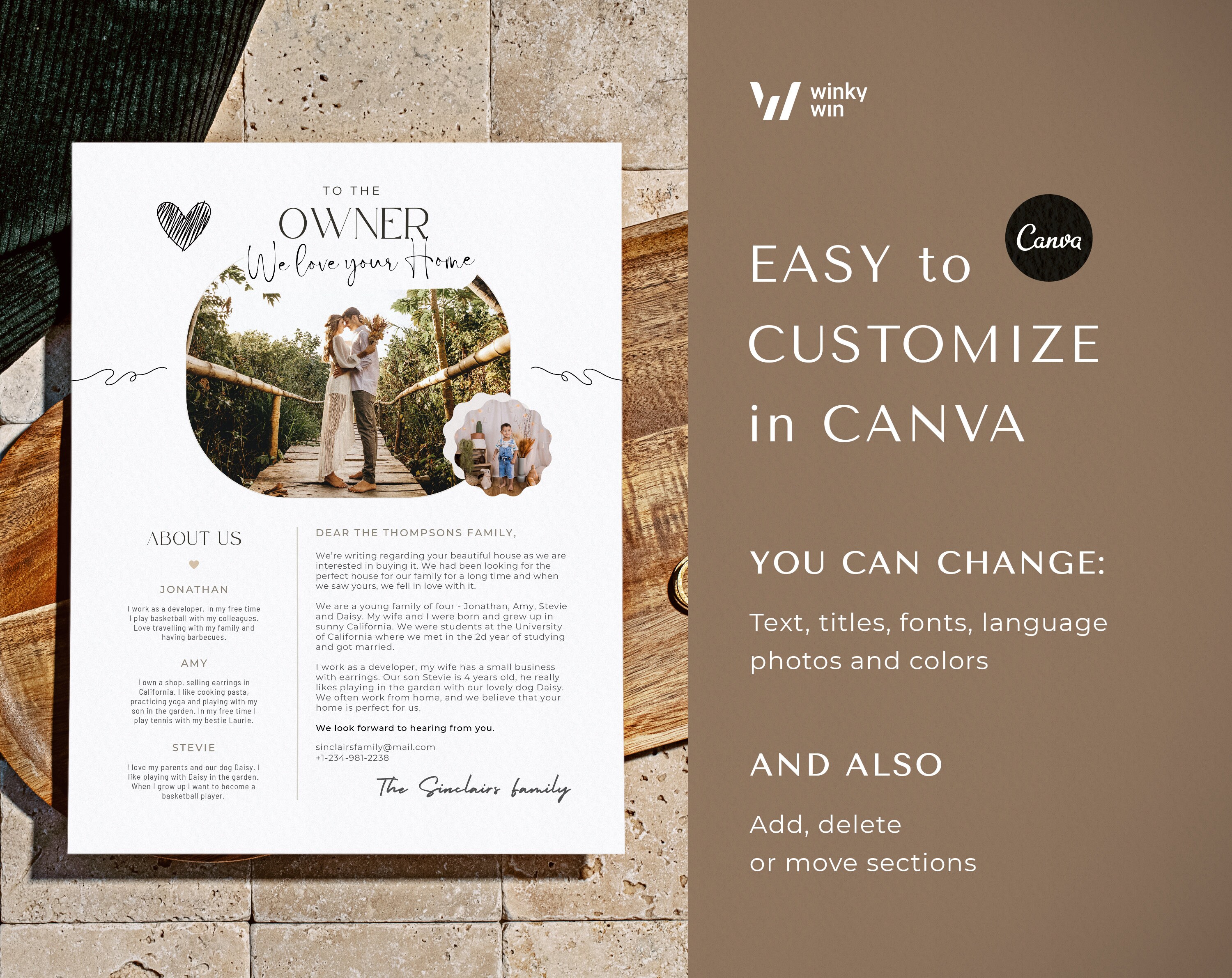 Letter to Seller Template Home Buyer Letter Template Canva Family