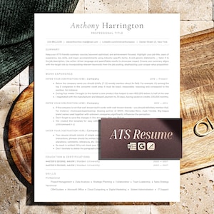 CV ATS Friendly Resume Template |  Ms Word, Mac Apple Pages and Google Docs Cv Template, Clean Single Column Design