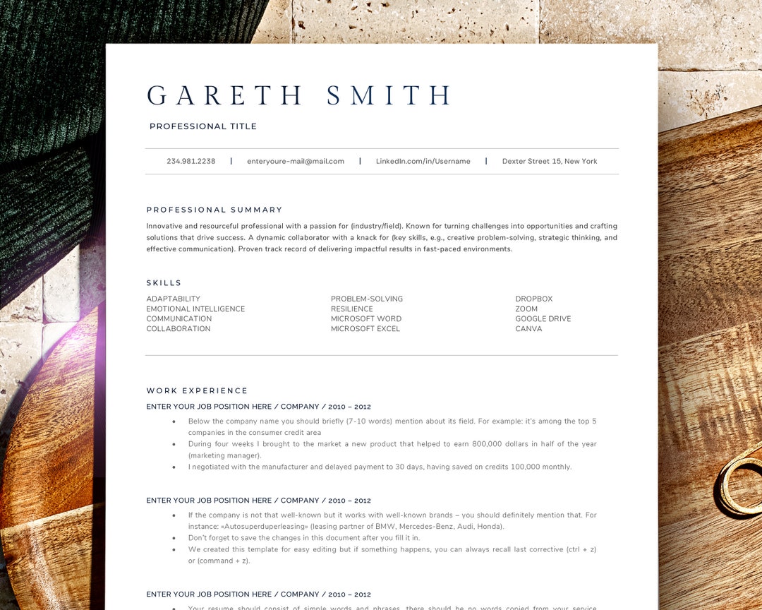 Сurriculum Vitae Template Ats Friendly, Ats Resume Template …
