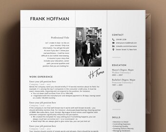 Software Developer Resume Template, Modern resume template engineer, IT Resume design, Information Technology, Web Designer, Marketing CV