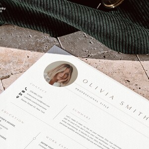 Cv Template, Resume Template Canva, Cv Design Word + Pages, Best Cv Resume Layout, 2025 Resume with image, Cv with Photo Resume 1, 2, 3 page image 6