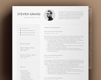 Clean resume template, Simple and professional resume, Easy to edit cv template modern resume design, Sales Resume Templates Word, Mac Pages