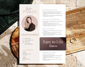 2 page sorority resume template canva, Greek life resume design, College graduate gift, Sorority rush resume, Sorority application