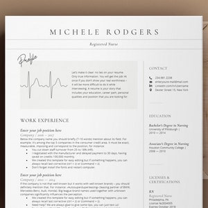 Registered Nurse Resume Template Nursing Resume Templates Nurse Resume Template Rn Resume Template Medical Resume Template, Therapist resume
