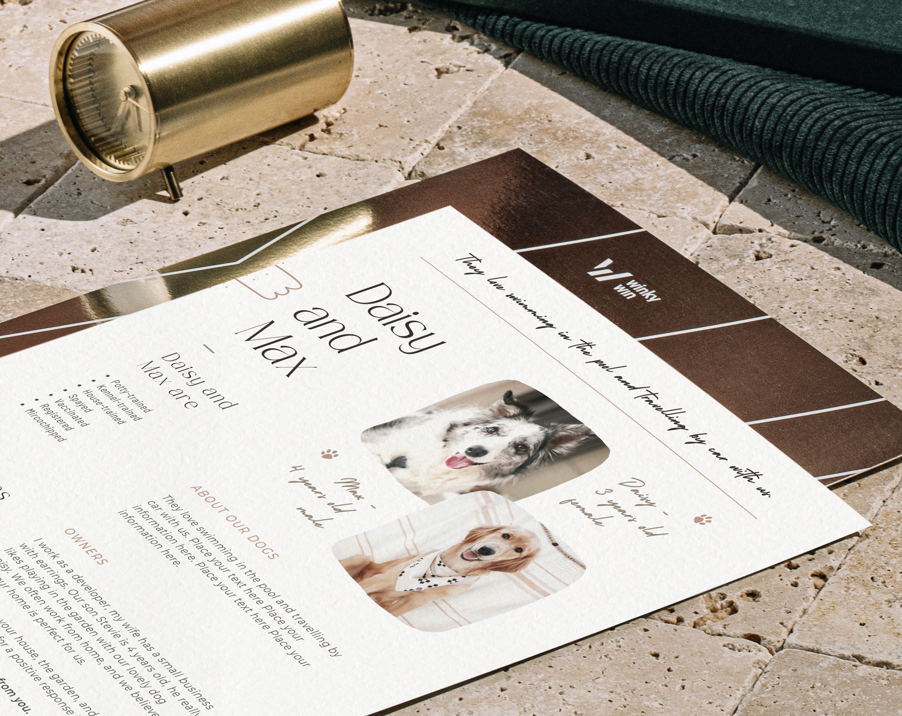 Pet Application Form for Rental, Dog Cv Editable, Rental Application ...